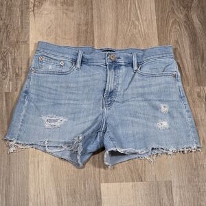 Calvin Klein Jeans Shorts Womens Size 28 Blue Denim Distressed